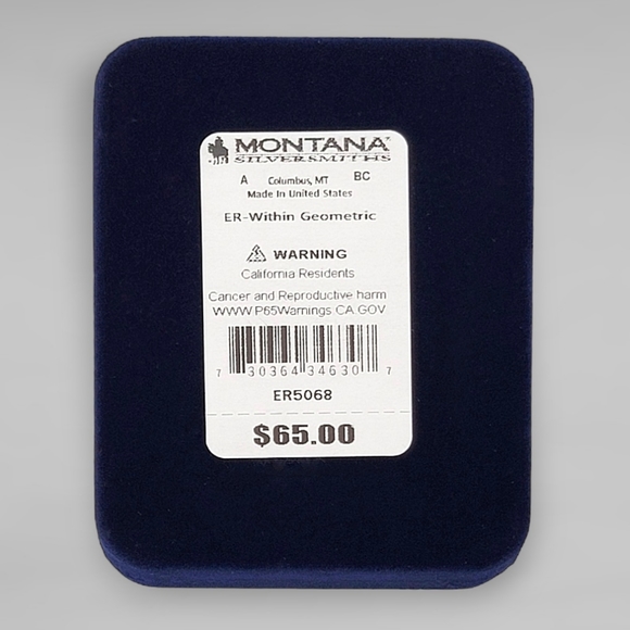 Montana Silversmiths Within the Storm Geometric Fine Silver Earrings NEW! - Picture 4 of 13